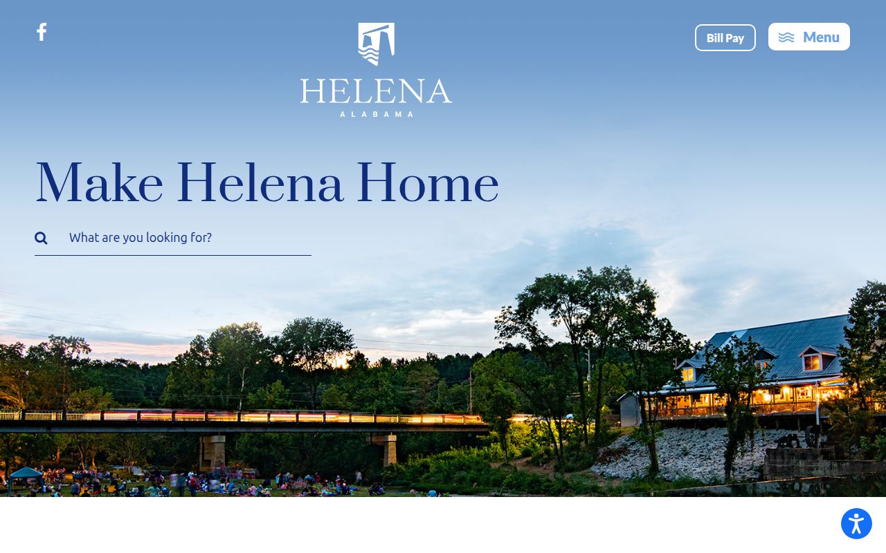 Helena city website homepage