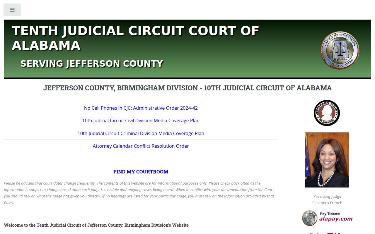 Jefferson County Circuit Court portal