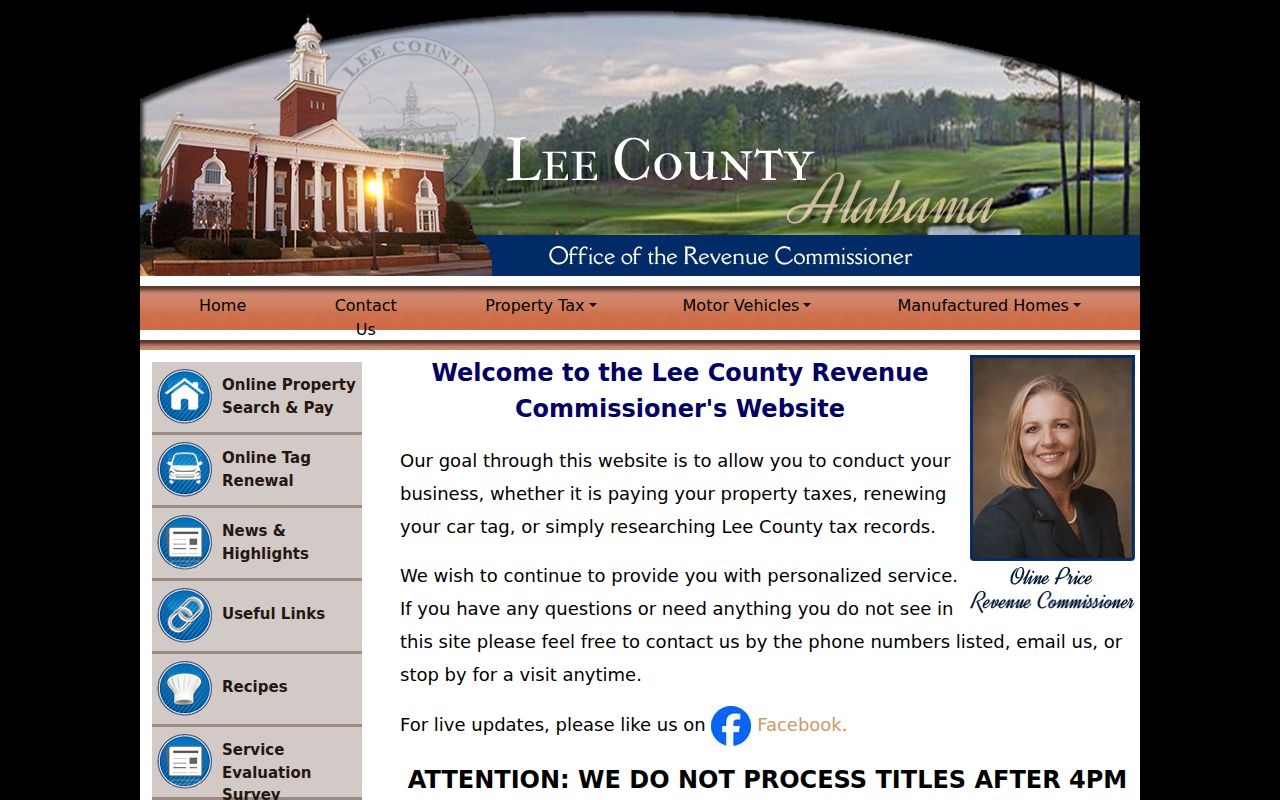 Lee County property search portal