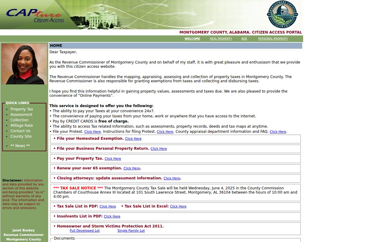 Montgomery County property search system